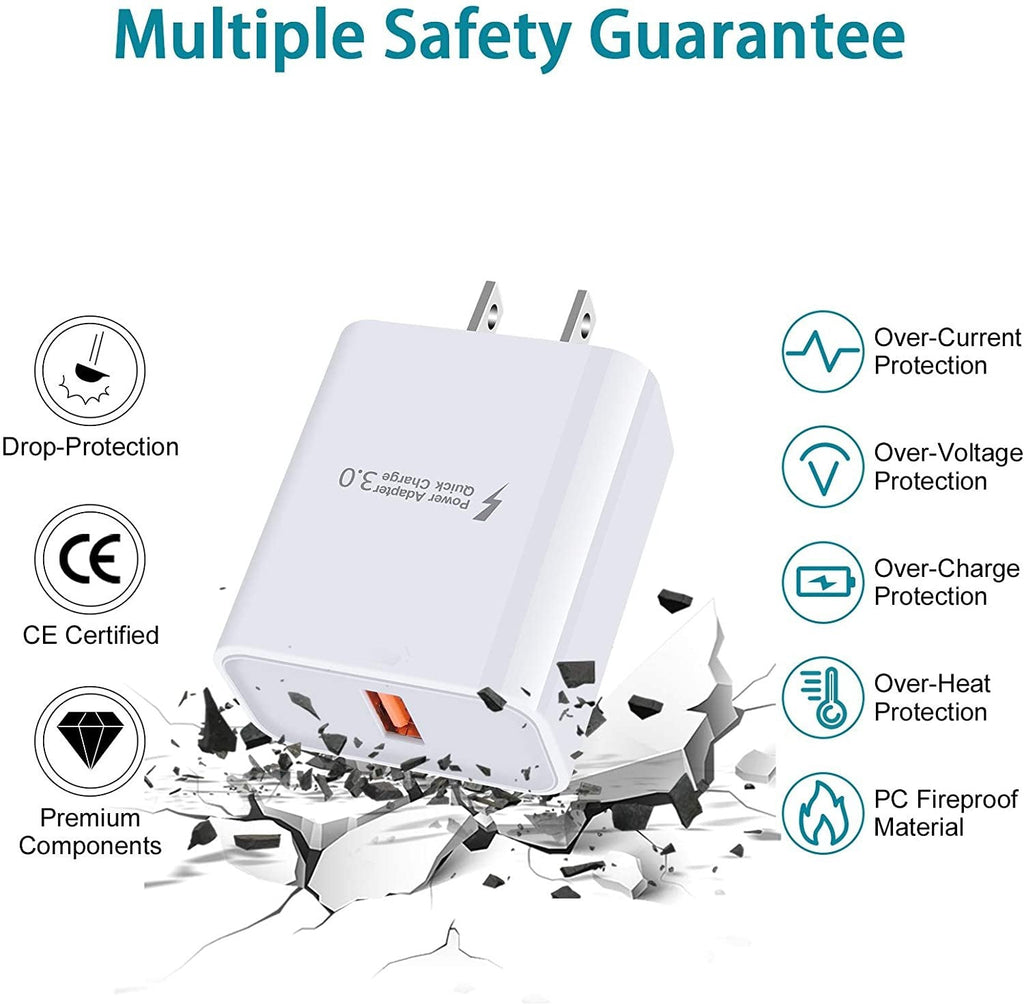 3.0 Quick Charger - 18W 3Amp USB Wall Charger